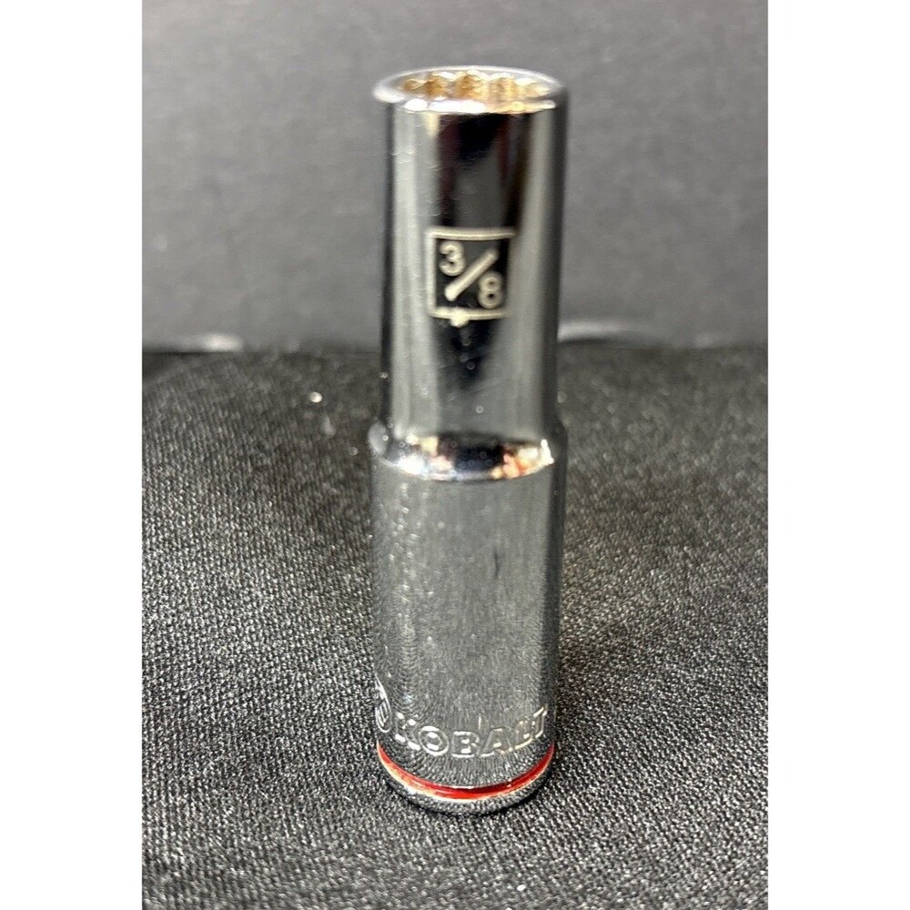 Kobalt Standard (SAE) 3/8" Drive 12-point Deep Socket 337805 Red Line Great Con.